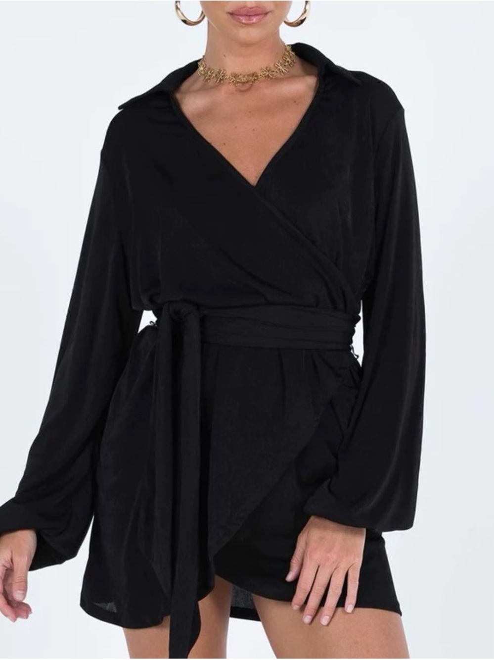 Princess Polly Party Time Mini Dress Black Size 10 NWOT Halloween Witch Party